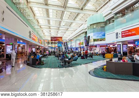 Dubai, Uae - March 02, 2019: Dubai International Airport Or Dxb Interior In Uae