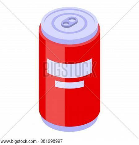 Gluttony Soda Drink Icon. Isometric Of Gluttony Soda Drink Vector Icon For Web Design Isolated On Wh