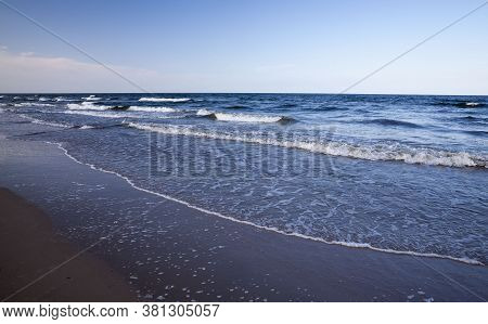 Beautiful Baltic Sea In August 2019 Before The Problems With Isolation And Pandemic, The Water Is Co