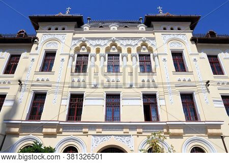 Sibiu City In Romania. Faculty Of Theology - University Of Sibiu.