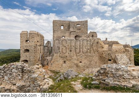 Ruins of Hrusov Castle, Zlate Moravce District, Nitra Region, Slovakia