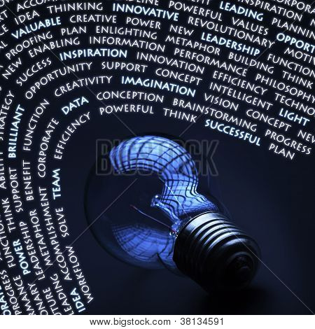 Creativity Concept With Incandescent Lightbulb