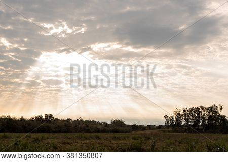 Late Afternoon In The Southern Pampa Biome Of Brazil