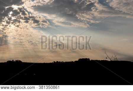 Late Afternoon In The Southern Pampa Biome Of Brazil