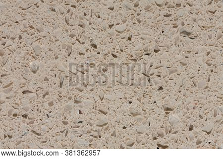 Stylish Light Beige Synthetic Rock Background Close-up.