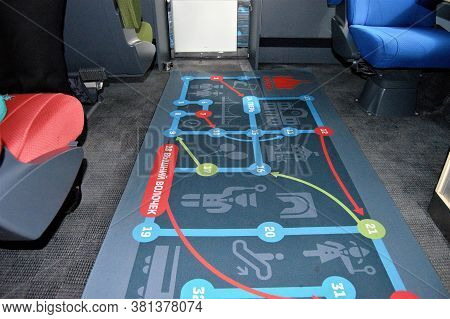 Children's Seats In The Car Of The Modern High-speed Train 