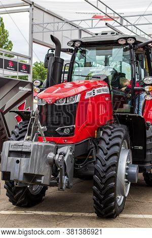 Kyiv, Ukraine - August 12, 2020: Exhibits International Agro-industrial Exhibition 