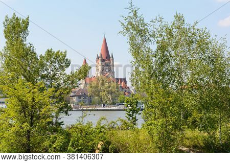 Magnificent View Of The Franz Von Assisi Church In Vienna, Called Mexiko-church