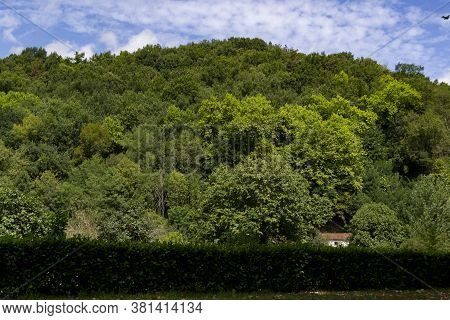 Municipality Of Santesteban Next To The Vía Verde Del Bidasoa, In Navarra, Spain