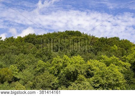 Municipality Of Santesteban Next To The Vía Verde Del Bidasoa, In Navarra, Spain