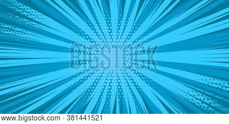 Pop Art Yellow Comics Book Cartoon Magazine Cover. Cartoon Funny Retro Pattern Strip Mock Up. Vector