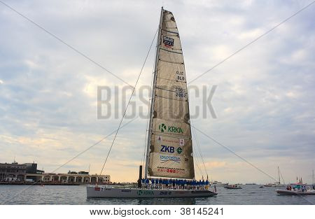Maxi Jena Boat , 2 Place Of The 44ï¿½ Barcolana Regatta In Trieste Sea