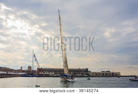 Maxi Jena Boat , 2 Place Of The 44ï¿½ Barcolana Regatta In Trieste Sea
