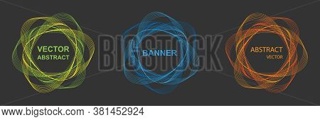 Design Elements. Ring Circle Elegant Frame Border.