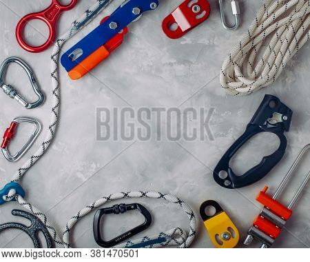 Frame From Safety Equipment Using In Climbing