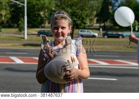 Minsk/ Belarus - August 15, 2020: Peaceful Protests In Belarus. Presidential Elections In Belarus 20