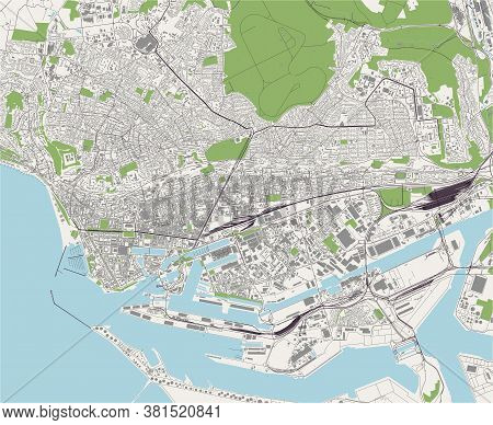 Map Of The City Of Le Havre, France