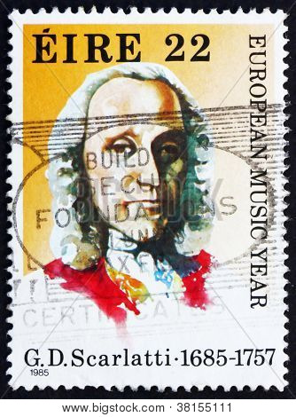 แสตมป์ไอร์แลนด์ 1985 Giuseppe Domenico Scarlatti นักประพันธ์