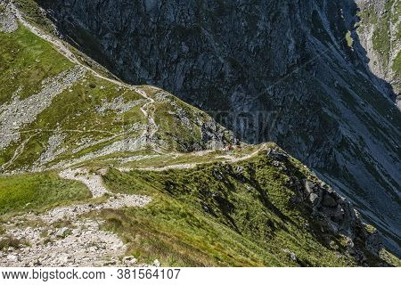 From Volovec To Ostry Rohac Peak, Western Tatras, Slovak Republic. Hiking Theme. Seasonal Natural Sc