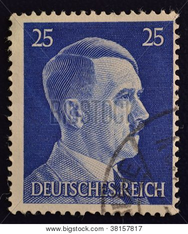 Francobollo tedesco Adolf Hitler