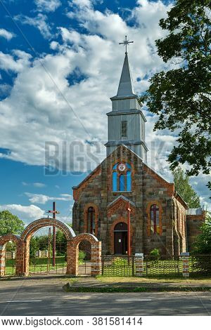 Church Of Sacred Heart Of Jesus In Ilya Village, Minsk Region, Belarus.