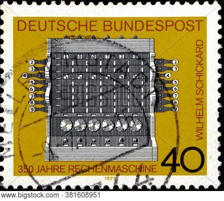 02 10 2020 Divnoe Stavropol Territory Russia The Postage Stamp Germany 1973 The 350th Anniversary Of