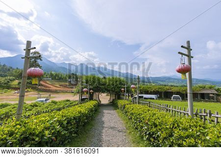 Yun Lai Viewpoint At Santichon Village, Pai District In Mae Hong Son In Thailand