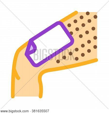 Wax Stripe Leg Depilation Icon Vector. Wax Stripe Leg Depilation Sign. Color Symbol Illustration