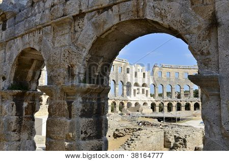 Romerske amfiteater Pula (Kroatien)