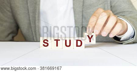 Word Study Made With Wood Building Blocks