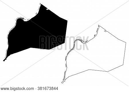 Jefferson County, Kentucky (u.s. County, United States Of America, Usa, U.s., Us) Map Vector Illustr