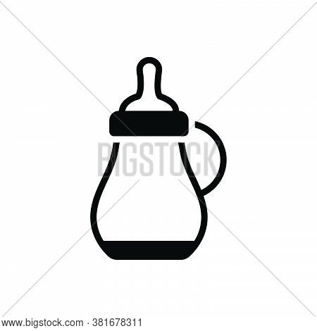 Black Solid Icon For Sippy-cup Sippy Cup Bottle Plastic Container Drink Infant Mug Drink Juice-cup F