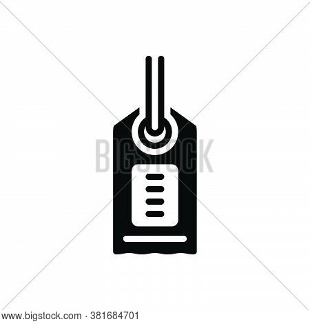 Black Solid Icon For Label Tag Price Sale Discount Product Book-mark Coupon Promocode Voucher Code C