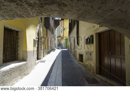 Nago, Trento, Trentino Alto Adige, Italy: Typical Street Of The Old Town