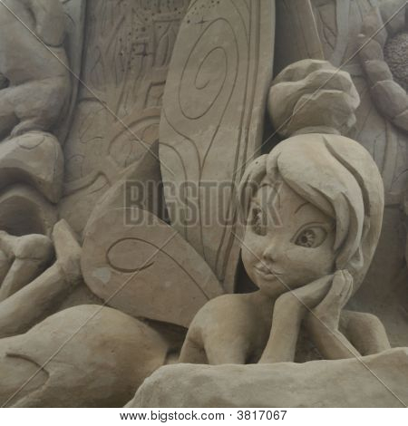 Sandsculpture Tinkerbell