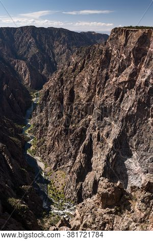 Black Canyon Of The Gunnison National Park, Is A Deep Gorge, Carved Out By The Gunnison River. A Pop