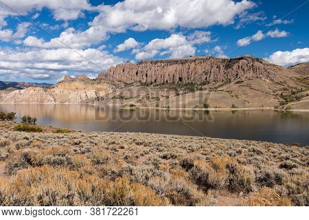 The Dillon Pinnacles Rise Above The Blue Mesa Reservoir In Southwestern Colorado. Curecanti National