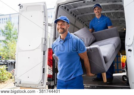 Furniture Move, Removal Delivery Near Truck Or Van