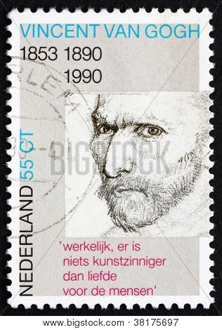 Posta pulu Hollanda 1990 otoportre, Vincent van Gogh