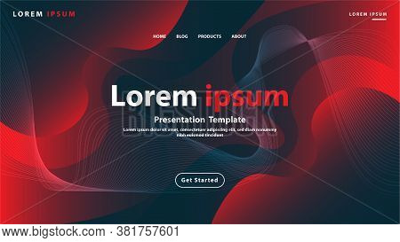 Abtract Gradient Background Website Landing Page, Suitable For Website And Mobile Apps.illustrator V