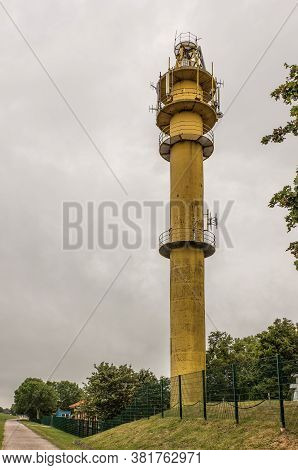 Lighthouse Near Schillig In Wangerland  Friesland Wadden Sea