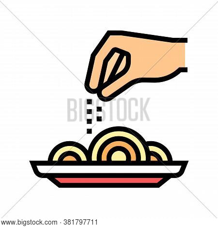 Flavoring Dish Color Icon Vector. Flavoring Dish Sign. Isolated Symbol Illustration