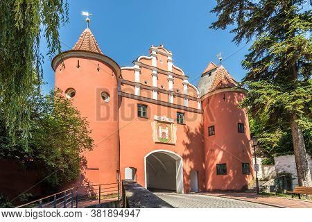View At The Upper Gate In Neuburg An Der Donau - Germany