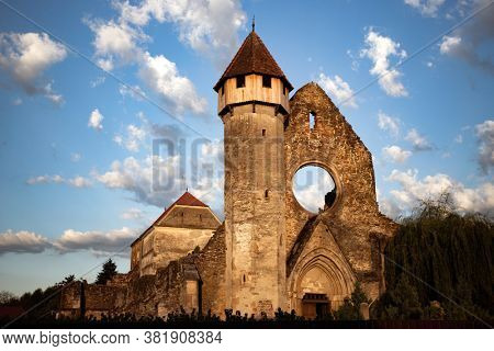Carta - Ruins of Medieval Cistercian abbey from Carta village, Sibiu county, Transylvania, Romania