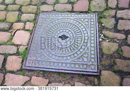 Miltenberg, Bayern / Germany - 13 07 2020: Manhole Cover Of The City Of Miltenberg
