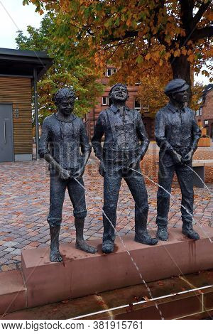 Miltenberg, Bayern / Germany - 13 07 2020: Statue Of The City Of Miltenberg