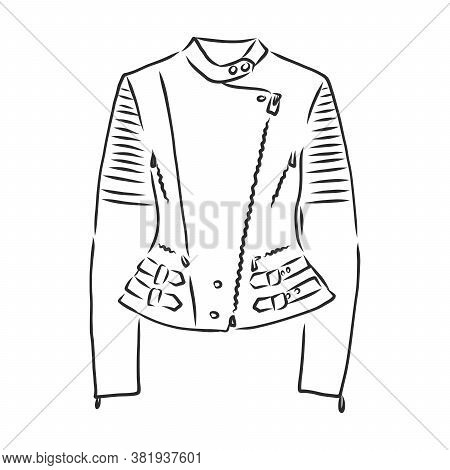 Hand Drawn Vector Illustration. Creative Black Contour Art Work. Ink Fashion Illustration. Vector Il