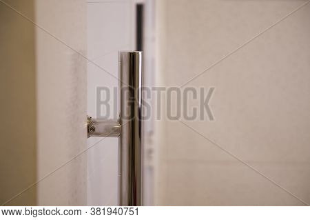 Cleaning The Door Handle For Coronavirus Prevention During Normal New Quarantine