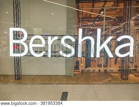 Kiyv, Ukraine - August 2, 2020: Bershka Store Inside. Bershka Is A Clothing Retailer Company. It Is 