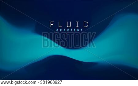 Blue Gradient Fluid Background. Fluid Colors 3d Graphic Gradient Abstract. Shapes Abstract Futuristi